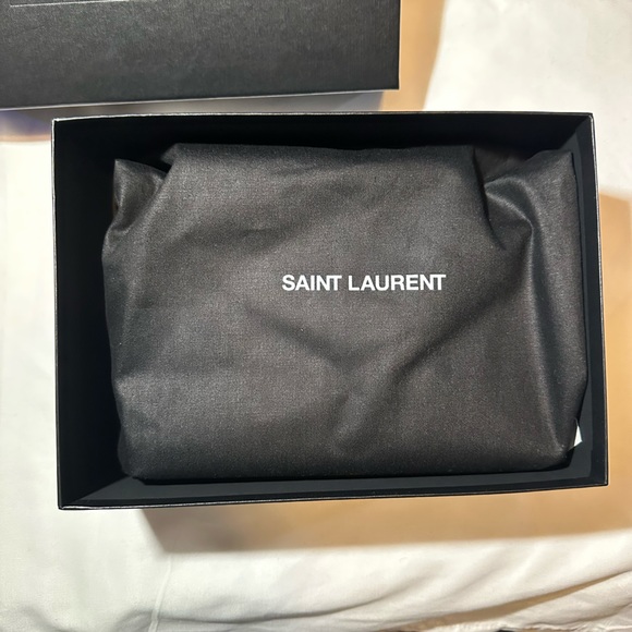 Saint Laurent Loulou Puffer Denim Pouch - Picture 7 of 16